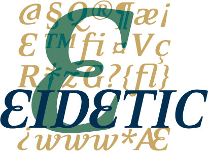 Eidetic Serif Italic and Bold Italic Design: Rodrigo Cavazos, Psy/Ops, 1998.